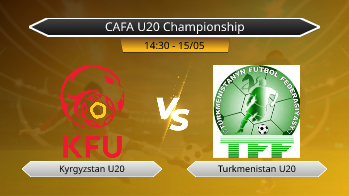 CAFA U20 Championship (In Tajikistan) Kyrgyzstan U20 VS Turkmenistan U20