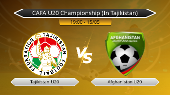 CAFA U20 Championship (In Tajikistan) Tajikistan U20 VS Afghanistan U20