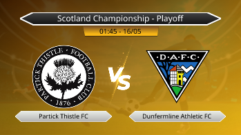 Scotland Championship - Playoff Partick Thistle FC VS Dunfermline Athletic FC