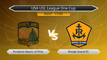 USA USL League One Cup Portland Hearts of Pine VS Rhode Island FC