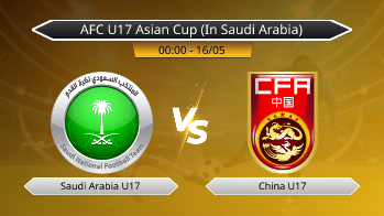 AFC U17 Asian Cup (In Saudi Arabia) Saudi Arabia U17 VS China U17