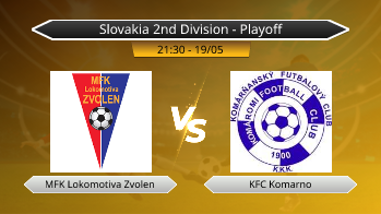 Slovakia 2nd Division - Playoff MFK Lokomotiva Zvolen VS KFC Komarno