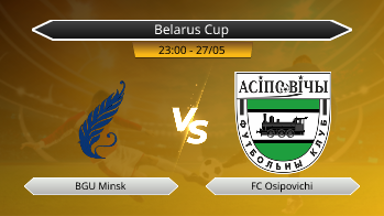 Belarus Cup BGU Minsk VS FC Osipovichi