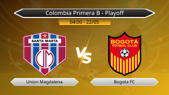 Colombia Primera B - Playoff Union Magdalena VS Bogota FC