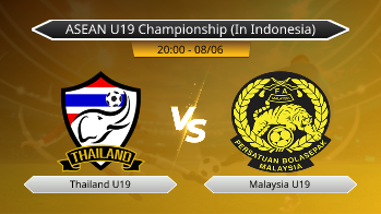 ASEAN U19 Championship (In Indonesia) - Thailand U19 vs Malaysia U19