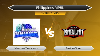 Philippines MPBL Mindoro Tamaraws VS Basilan Steel
