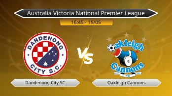 Australia Victoria National Premier League Dandenong City SC VS Oakleigh Cannons