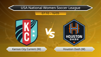USA National Women Soccer League Kansas City Current (W) VS Houston Dash (W)