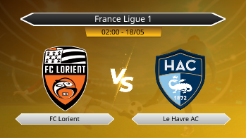 France Ligue 1 FC Lorient VS Le Havre AC