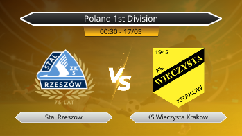 Poland 1st Division Stal Rzeszow VS KS Wieczysta Krakow