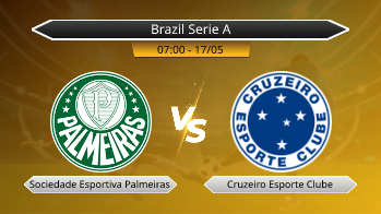 Brazil Serie A Sociedade Esportiva Palmeiras VS Cruzeiro Esporte Clube