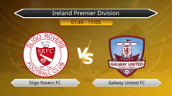Ireland Premier Division Sligo Rovers FC VS Galway United FC
