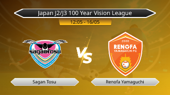 Japan J2/J3 100 Year Vision League Sagan Tosu VS Renofa Yamaguchi