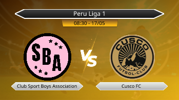 Peru Liga 1 Club Sport Boys Association VS Cusco FC