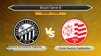 Brazil Serie B Operario Ferroviario Esporte Clube VS Clube Nautico Capibaribe
