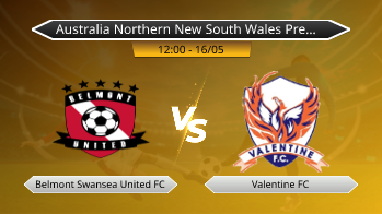 Australia Northern New South Wales Premier League Belmont Swansea United FC VS Valentine FC