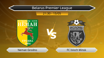 Belarus Premier League Neman Grodno VS FC Isloch Minsk
