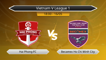 Vietnam V League 1 Hai Phong FC VS Becamex Ho Chi Minh City