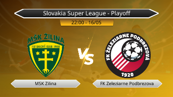 Slovakia Super League - Playoff MSK Zilina VS FK Zeleziarne Podbrezova