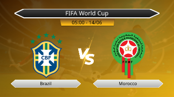 FIFA World Cup - Brazil vs Morocco
