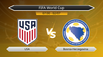 FIFA World Cup - USA vs Bosnia-Herzegovina