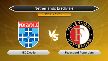 Netherlands Eredivisie PEC Zwolle VS Feyenoord Rotterdam