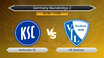 Germany Bundesliga 2 Karlsruher SC VS VfL Bochum