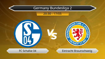Germany Bundesliga 2 FC Schalke 04 VS Eintracht Braunschweig