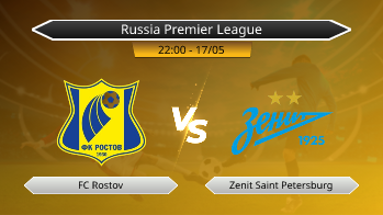 Russia Premier League FC Rostov VS Zenit Saint Petersburg
