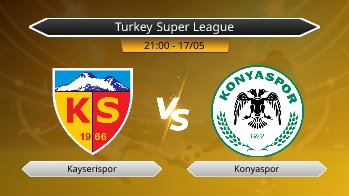 Turkey Super League Kayserispor VS Konyaspor