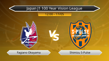 Japan J1 100 Year Vision League Fagiano Okayama VS Shimizu S-Pulse