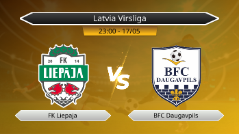 Latvia Virsliga FK Liepaja VS BFC Daugavpils
