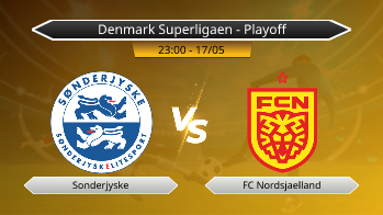 Denmark Superligaen - Playoff Sonderjyske VS FC Nordsjaelland