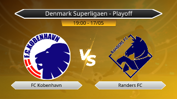 Denmark Superligaen - Playoff FC Kobenhavn VS Randers FC