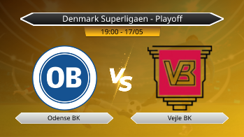 Denmark Superligaen - Playoff Odense BK VS Vejle BK