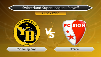 Switzerland Super League - Playoff BSC Young Boys VS FC Sion