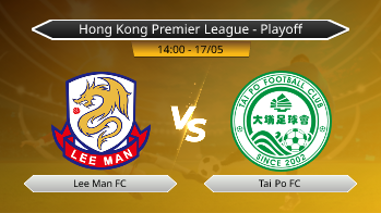 Hong Kong Premier League - Playoff Lee Man FC VS Tai Po FC