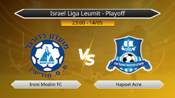 Israel Liga Leumit - Playoff Ironi Modiin FC VS Hapoel Acre