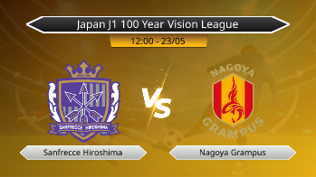 Japan J1 100 Year Vision League - Sanfrecce Hiroshima vs Nagoya Grampus