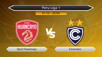 Peru Liga 1 Sport Huancayo VS Cienciano
