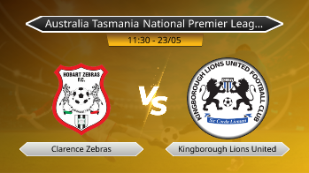 Australia Tasmania National Premier League Clarence Zebras VS Kingborough Lions United