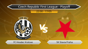 Czech Republic First League - Playoff FC Hradec Kralove VS SK Slavia Praha
