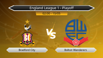 England League 1 - Playoff Bradford City VS Bolton Wanderers