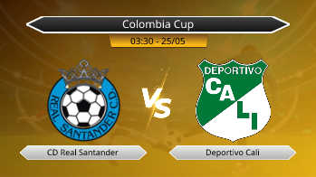 Colombia Cup CD Real Santander VS Deportivo Cali