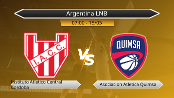Argentina LNB Instituto Atletico Central Cordoba VS Asociacion Atletica Quimsa
